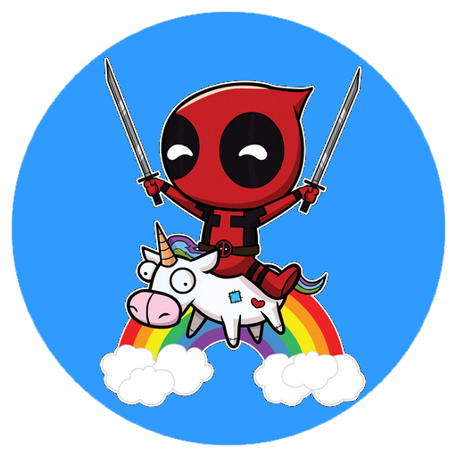 Deadpool On Unicorn 2 skin