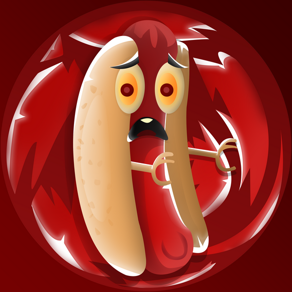 Scared Hot Dog skin