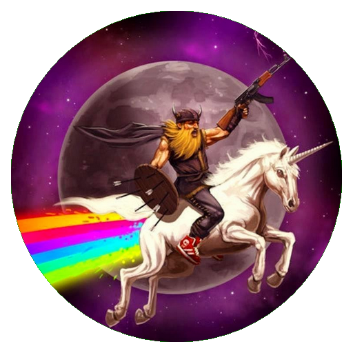 Viking Riding Unicorn skin